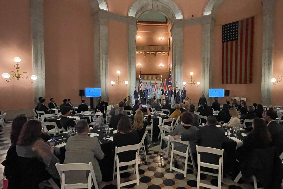 The Intelligent Community Forum awarded the Intelligent State honor at a ceremony in the Ohio Statehouse on Oct. 27, 2022.