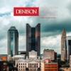 Image of the downtown Columbus skyline with the words Denison Edge A Knowlton Center Initiative 
