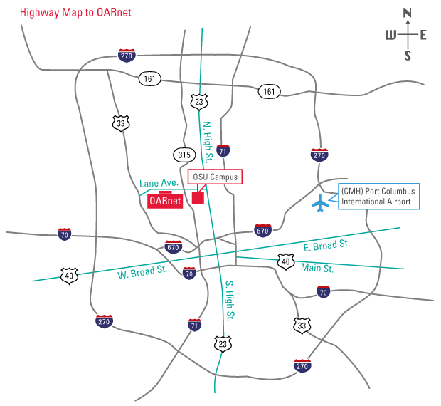 Highway Map to OARnet