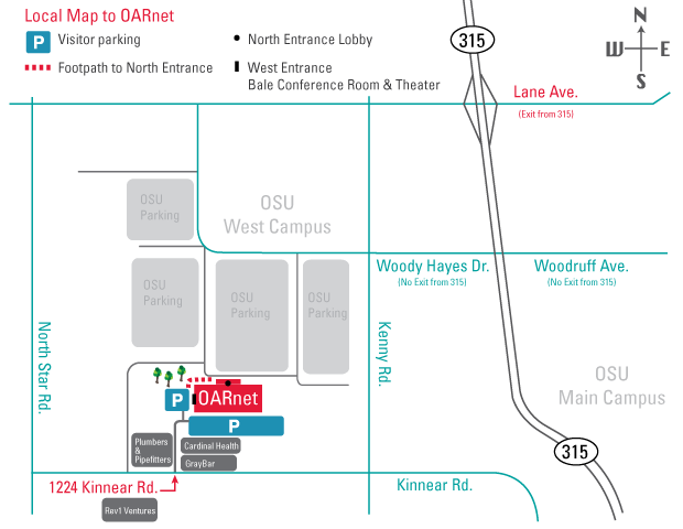 Local Map to OARnet
