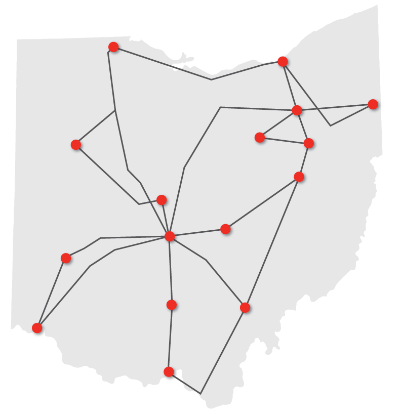 Map: OARnet Backbone Map