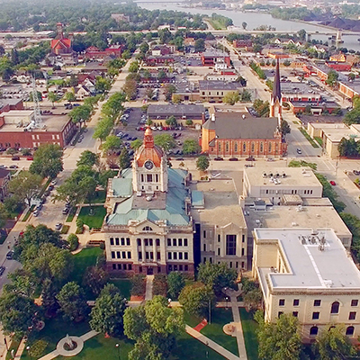 image of small town